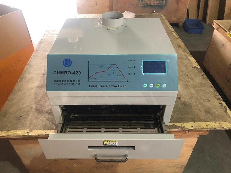 2500W μίνι φούρνος chmro-420 επανακυκλοφορίας ζεστός αέρας + υπέρυθρος σταθμός θέρμανσης BGA SMD